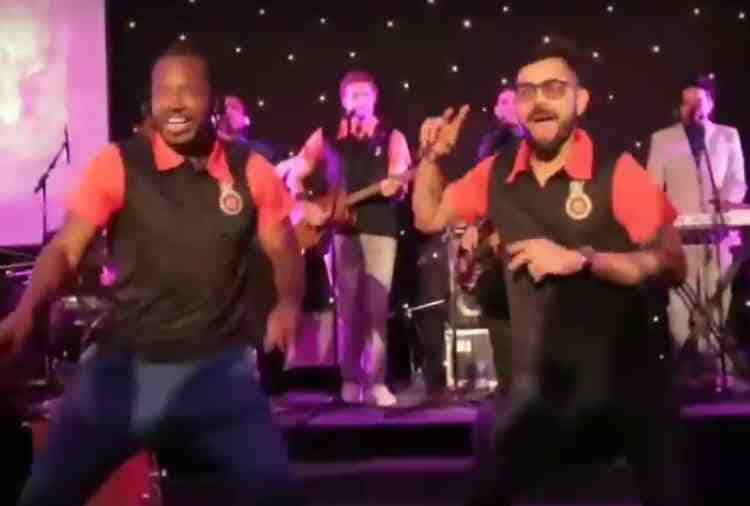 chandigarh, virat kohli dance on sapna choudhary song, chris gayle dance