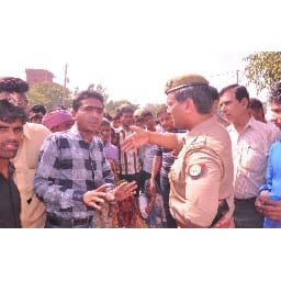 villagers are on road jam