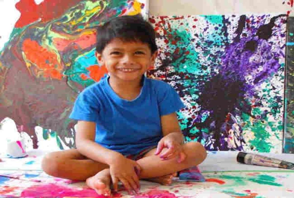 A four year old kids is an amazing artist, his Paintings sold in millions