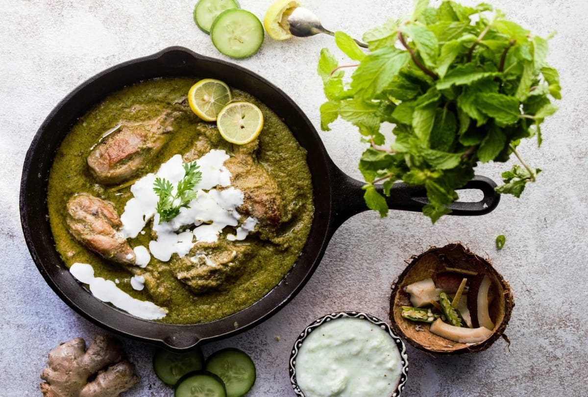 hyderabadi green chicken reciepe
