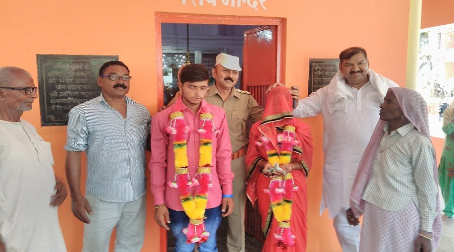 Marriage of two lovers in Mansurpur Police Station of Muzaffarnagar
