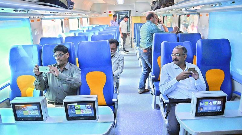 indian railway first bullet train tejas first look
