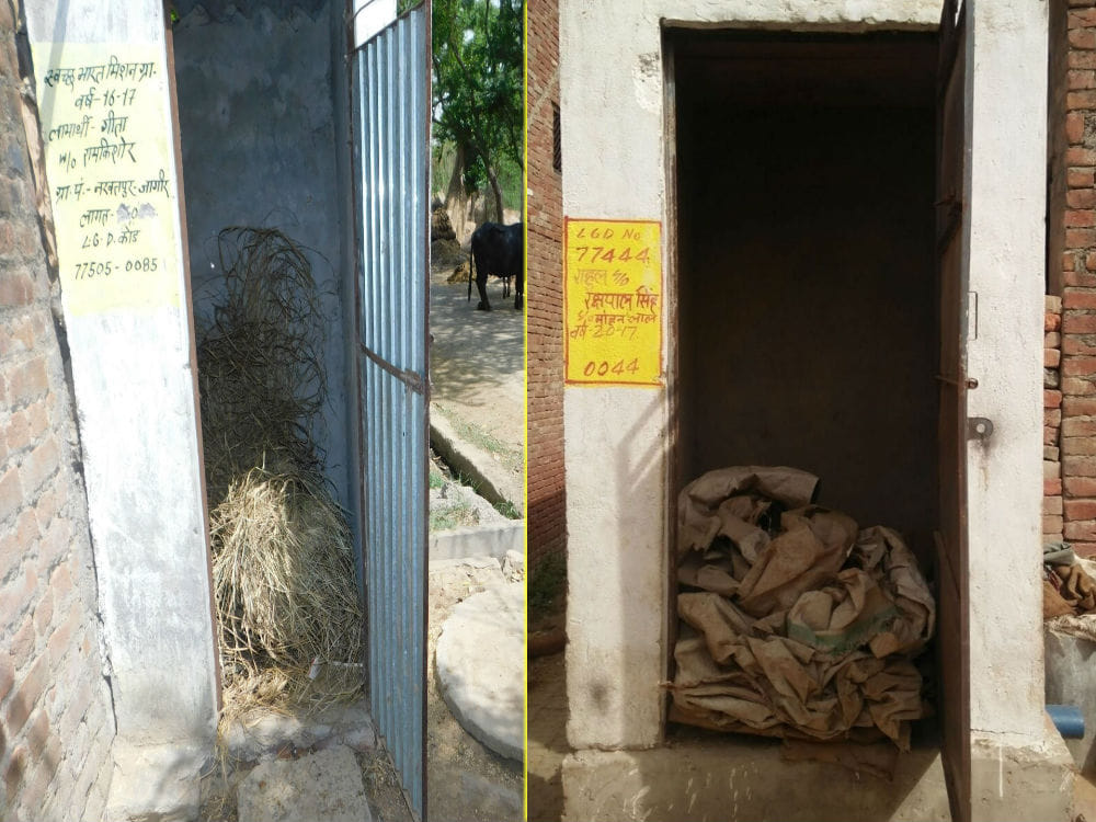 Misuse of toilets built under Swachh Bharat Mission