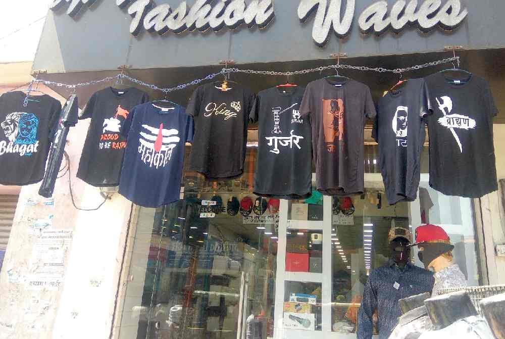 T-shirt denoting caste name