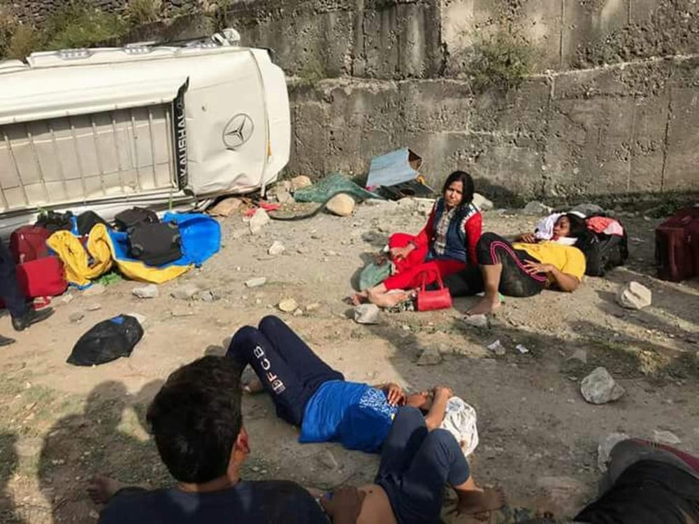road accident in yamunotri highway