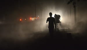 Tornado burns heat, lightning, light rain