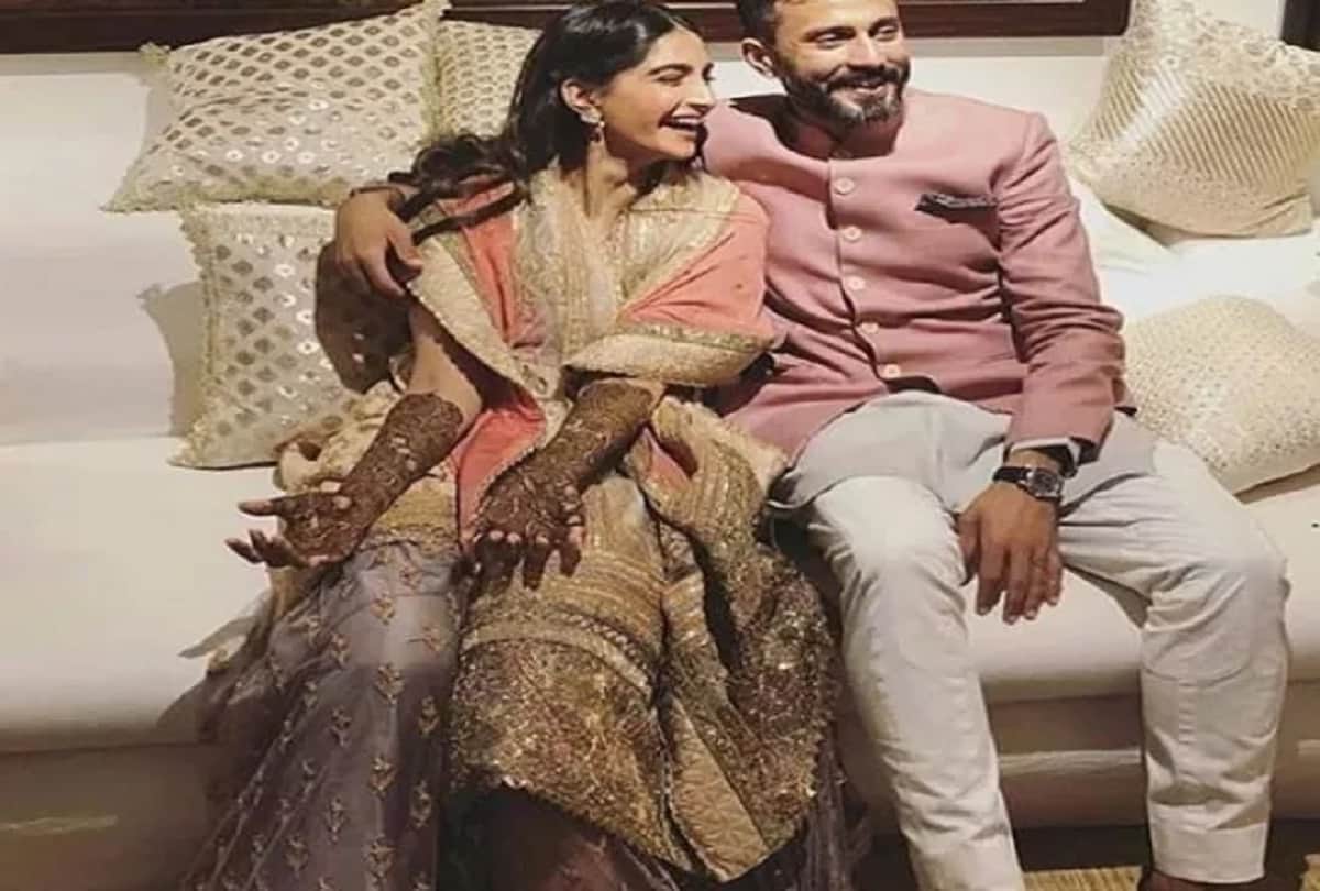 bollywood acterss sonam kapoor and anand ahuja mehndi pictures