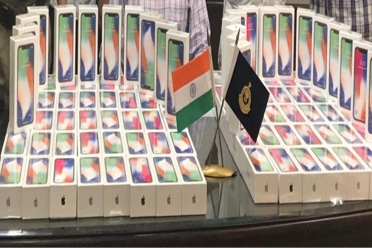 seized 100 Apple iPhone X from valued at Rs 85,61,169, from passenger at Delhi airport