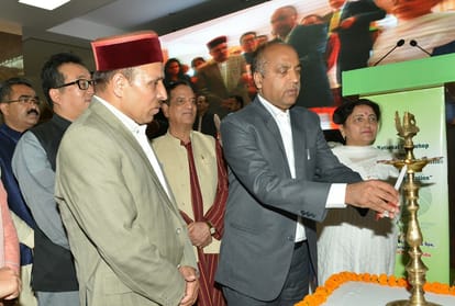  Displeased rakesh Pathania leaves CM jairam thakur program