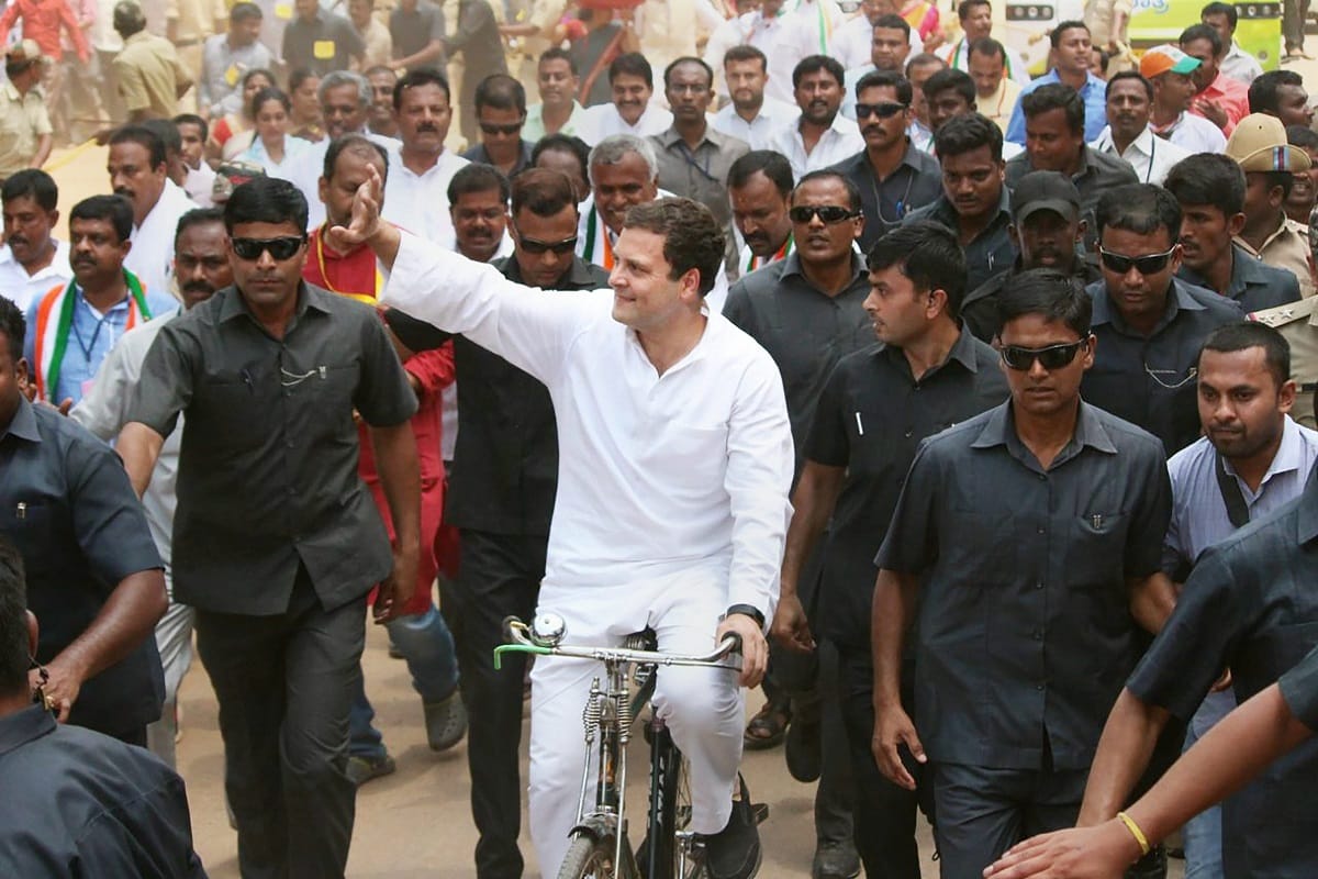 Rahul gandhi road show in Rajasthan ahead of assembly election 