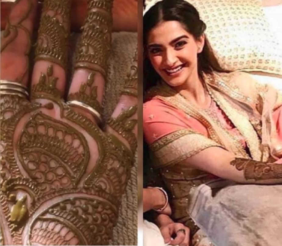 Sonam Kapoor Gorgeous Mehendi Design can be  a trend for all would be brides