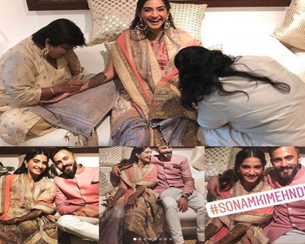 Sonam Kapoor Gorgeous Mehendi Design can be  a trend for all would be brides