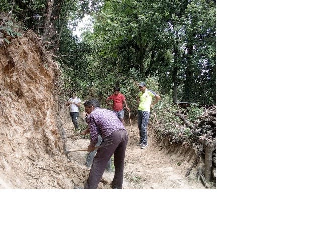 Youth took away five hundred meters from Shramdan