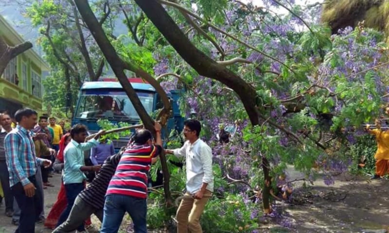 thunderstorm warning in uttarakhand school closed
