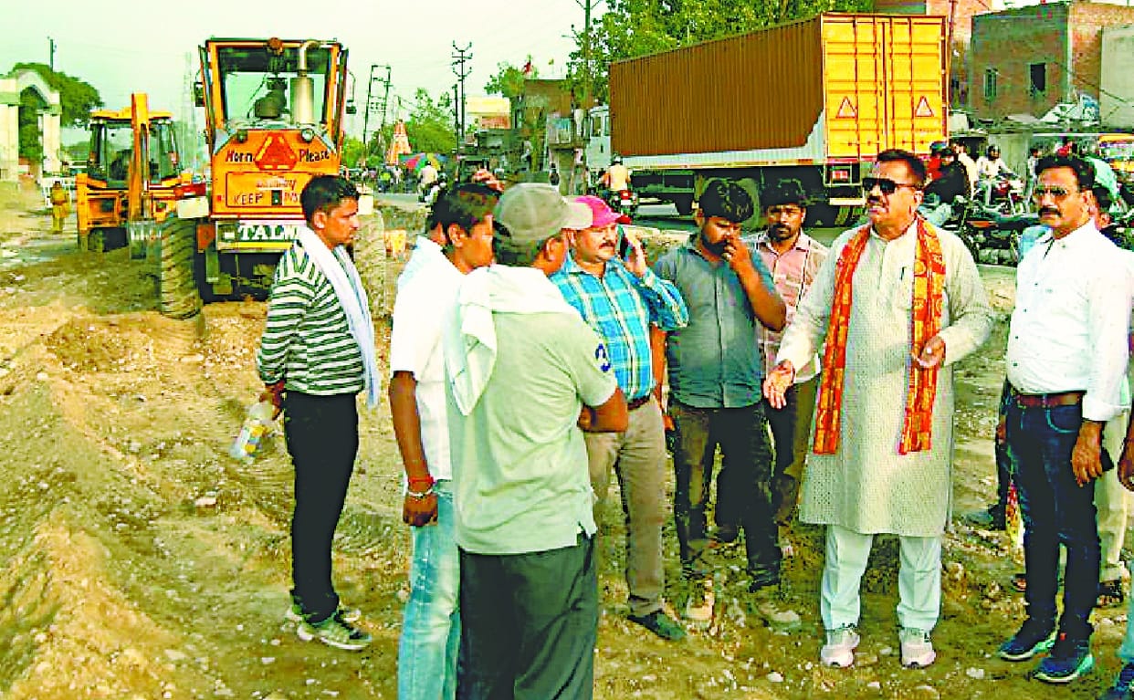 NH work starts after MLA's ruckus  