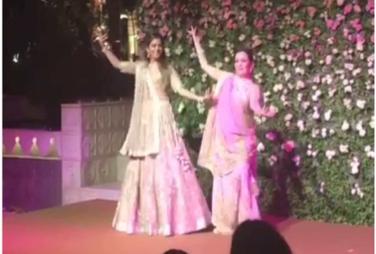 mukesh ambani dance with er daughter isha ambani
