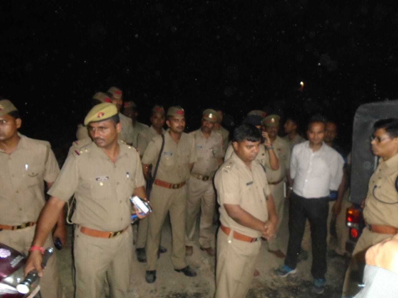 Youth teasing with minor girl and burn on protest