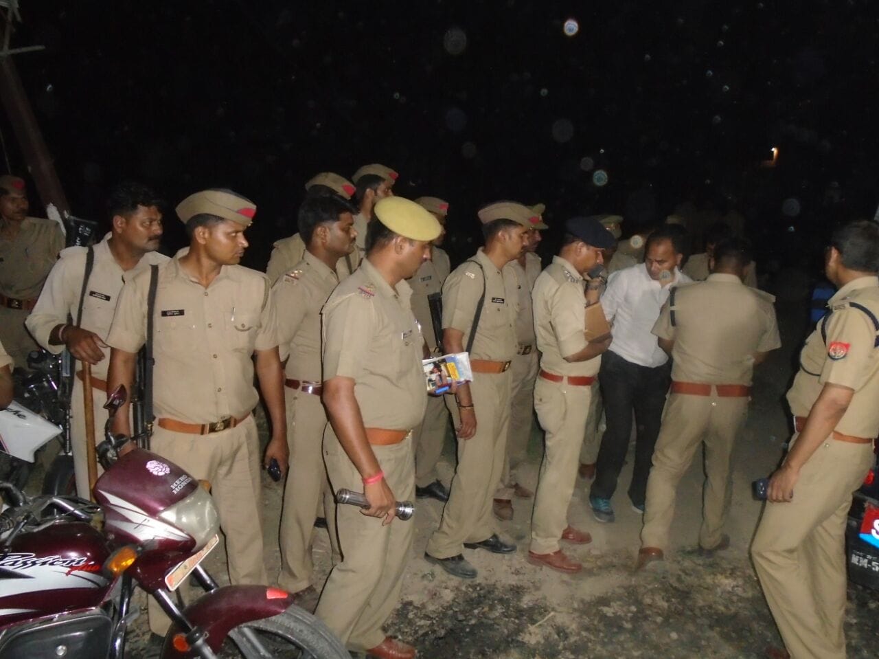 Youth teasing with minor girl and burn on protest