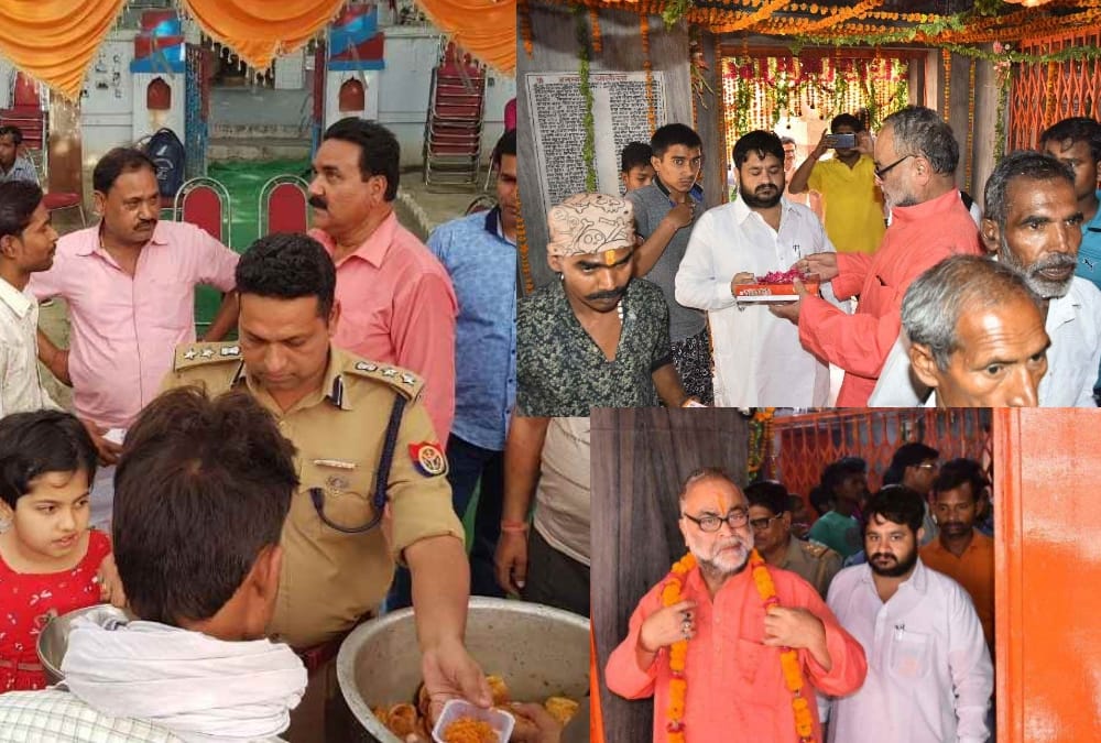 pics of bada mangal celebration in lucknow.