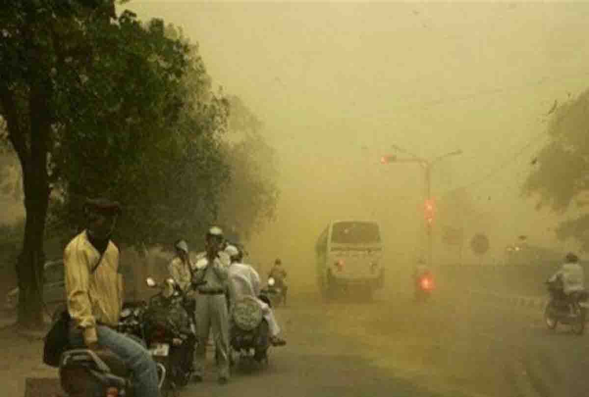 dust storm and heavy rainfall in up