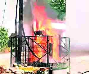 Fire brigade came without water
