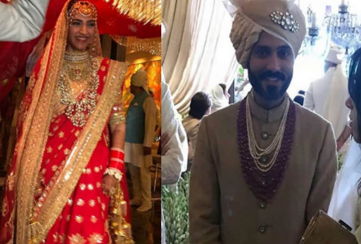 when sonam kapoor entered her mandap then anand ahuja give big smile delhi ncr