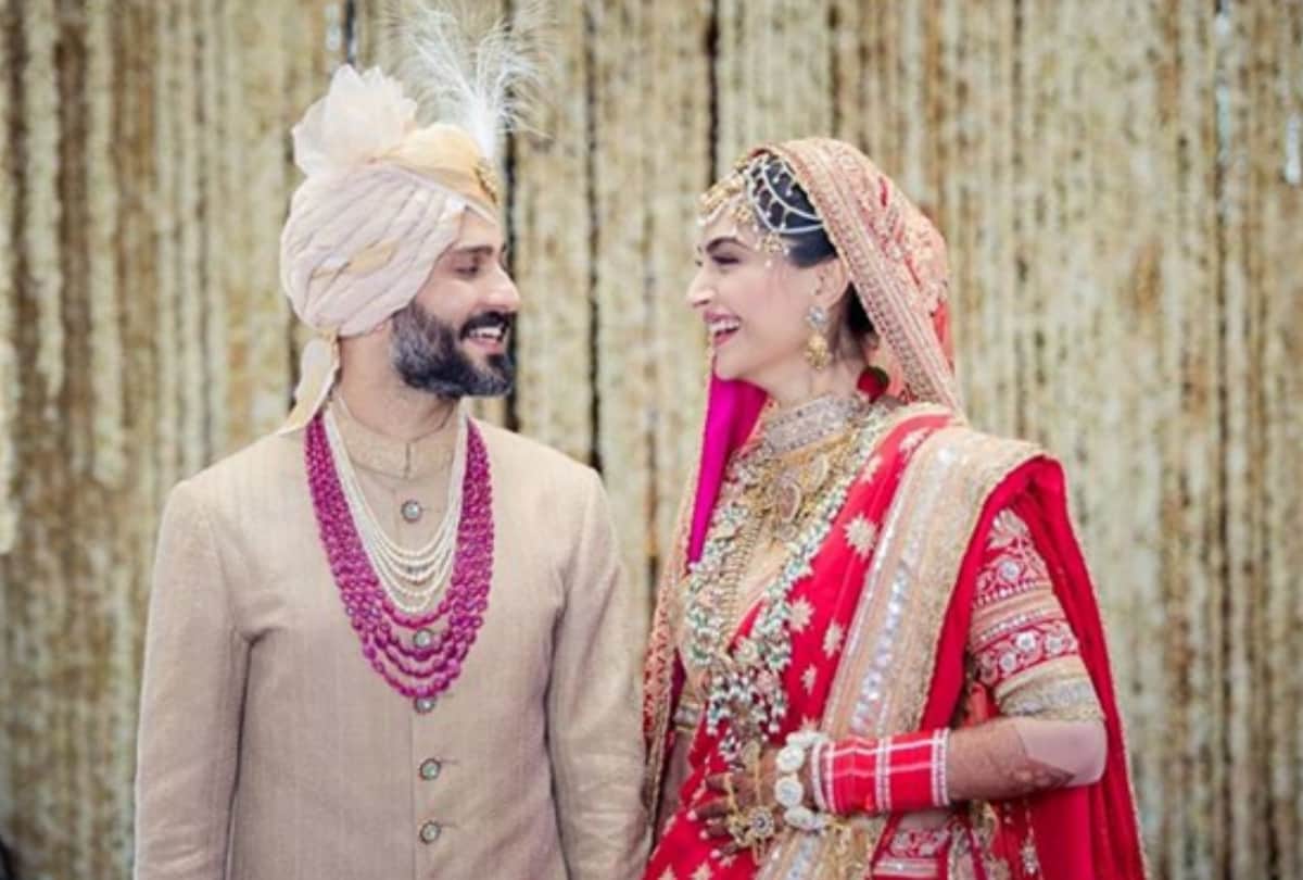 see first pictures of mr and mrs anand ahuja after wedding of sonam kapoor delhi ncr
