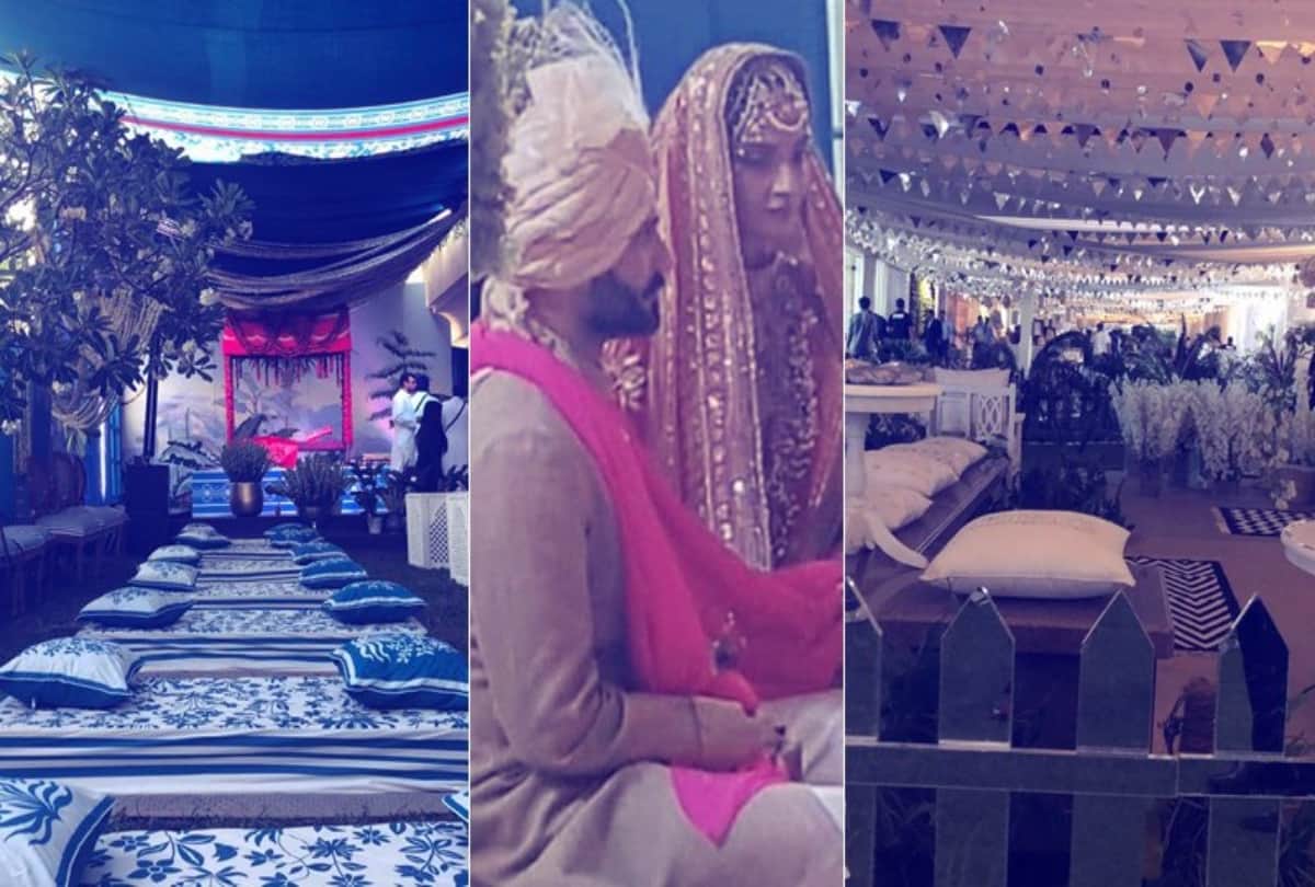 Sonam kapoor and Anand Ahuja wedding at Rockdale Bandra inside pictures