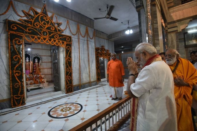 Varanasi unique Tulsi Manas Mandir where ramchartimanas is written