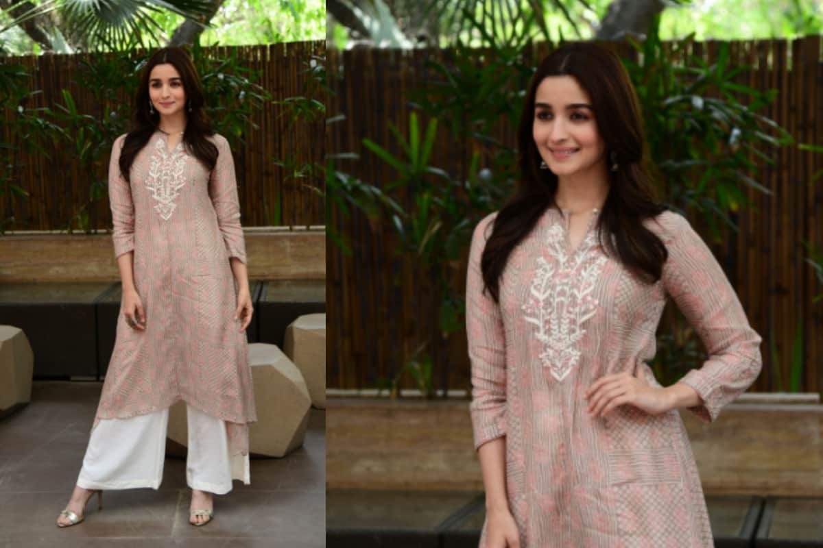 alia bhatt and vickey Khaushal reached delhi for promotion of film raazi delhi-ncr