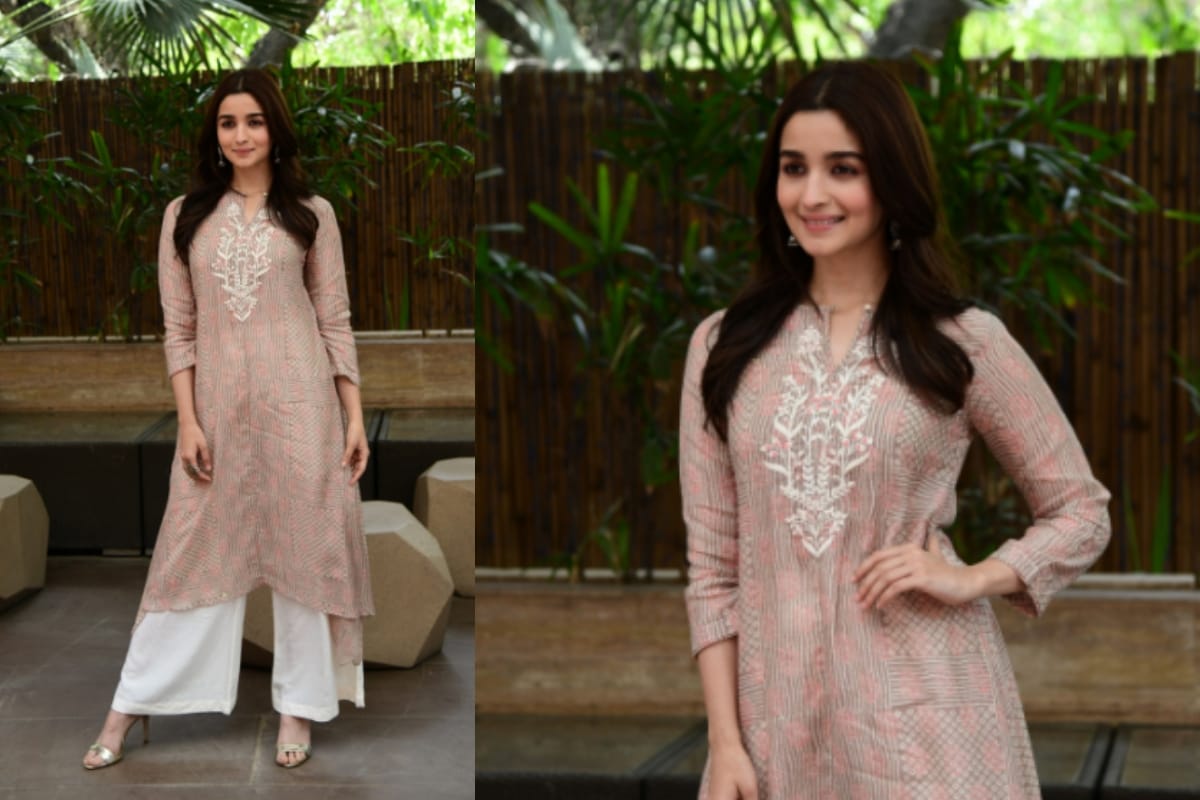 alia bhatt and vickey Khaushal reached delhi for promotion of film raazi delhi-ncr