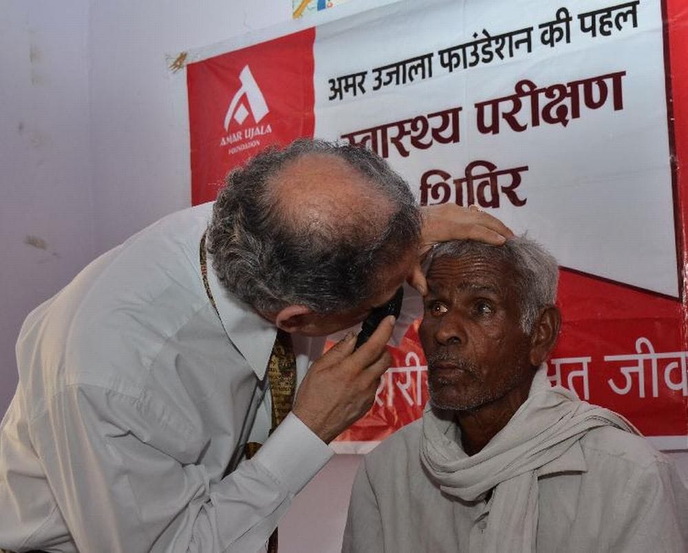 Amar Ujala Foundation Health Camp in Burhan