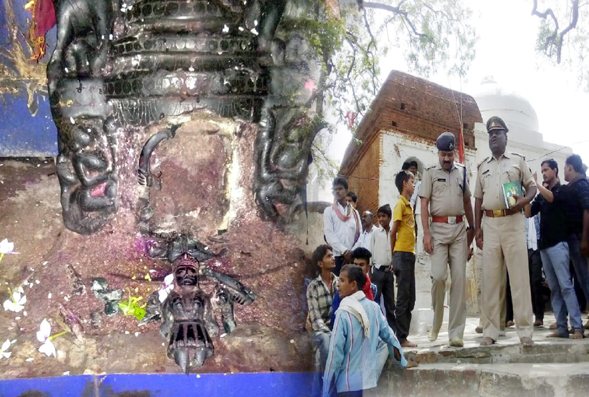 Anarchists made temple statues damaged
