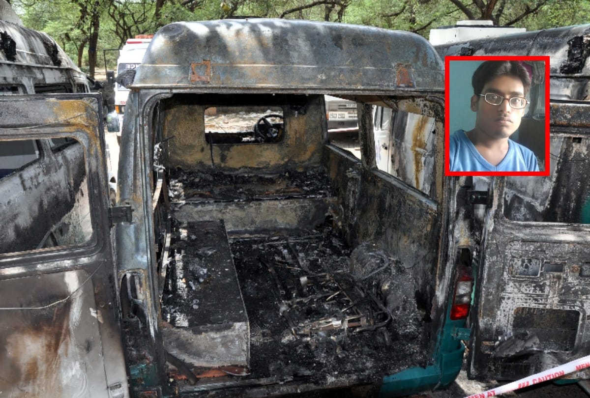 two people sleeping in delhi ambulance burn alive by fire from mosquito coil