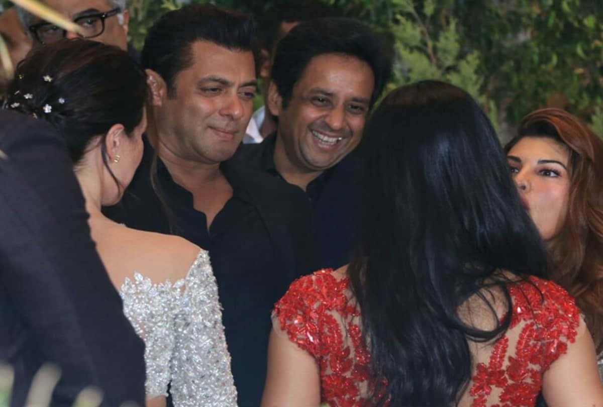 Salman khan hug katrina kaif at Sonam Kapoor reception party