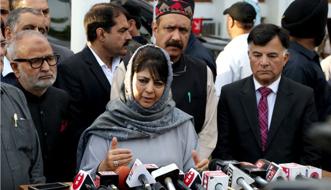 mehbooba Mufti had told Pak after the election thank you