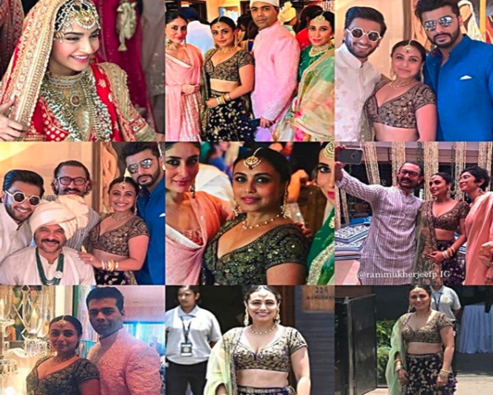 Rani Mukerji arrived in most stylist way at Sonam Kapoor's wedding ceremonies
