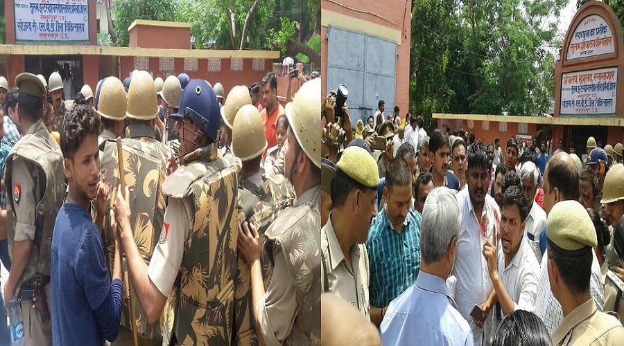 murder of Bhim Army's brother in Saharanpur, Police force deployed