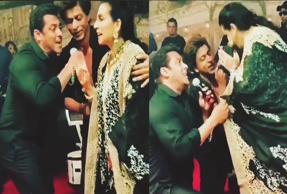 Salman khan and shahrukh khan sings ye bandhan to at Sonam Kapoor reception 