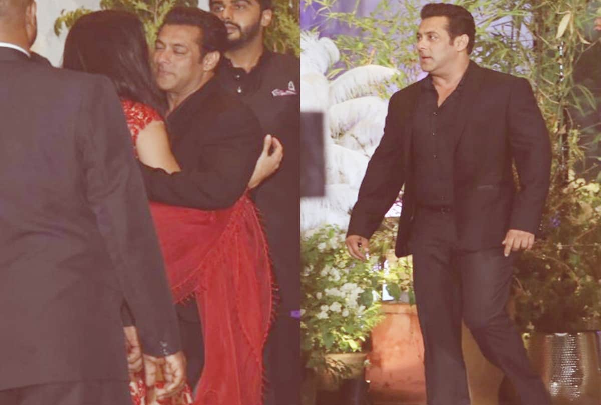 Salman khan hug katrina kaif at Sonam Kapoor reception party