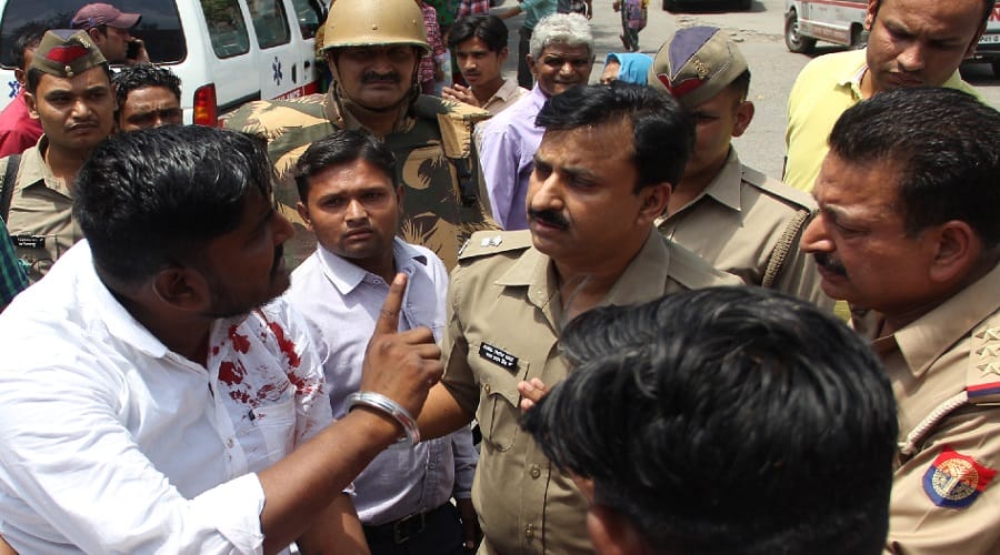 DM sir! Are you responsible for the incident, Police force deployed in Saharanpur district