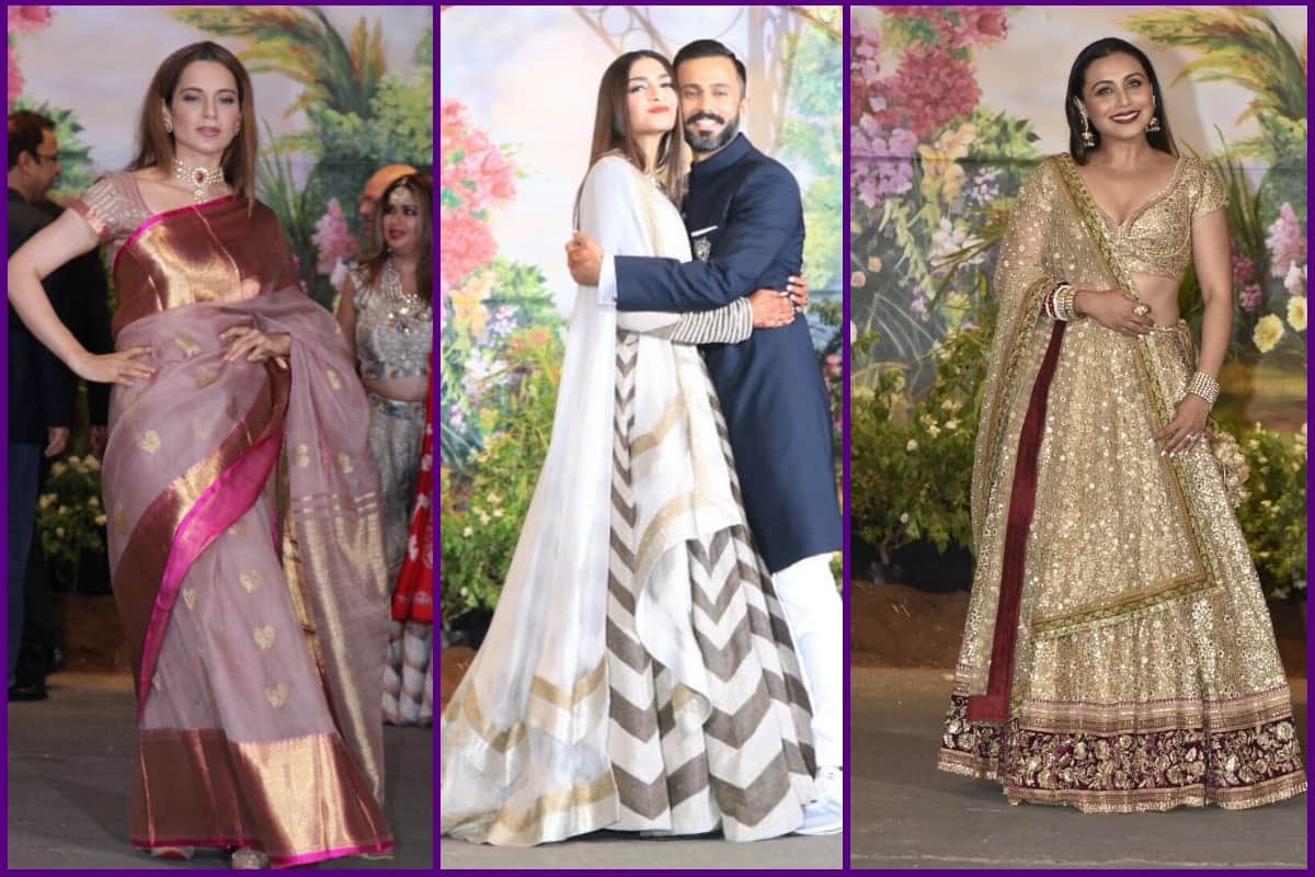sonam kapoor reception: know which actress wore which designers dress delhi-ncr