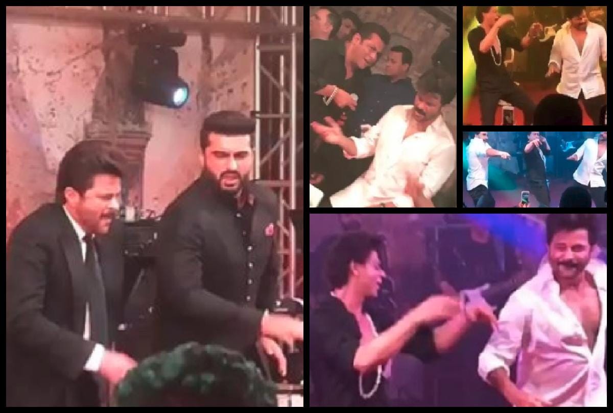 Watch Shah Rukh And Ranveer Singh Dancing With Anil Kapoor At Sonam Kapoor Ahuja Reception