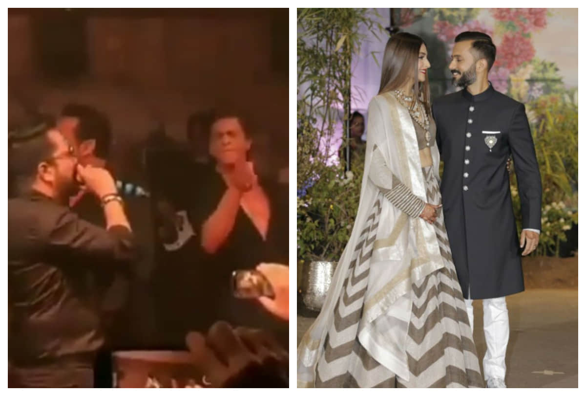 salman khan and shah rukh khan dance and song video goes viral at sonam anand reception