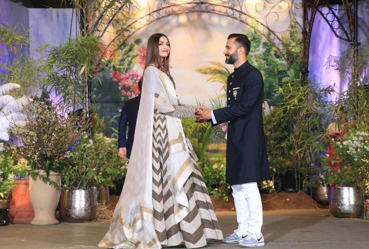 sonam kapoor and anand ahuja wedding reception live updates