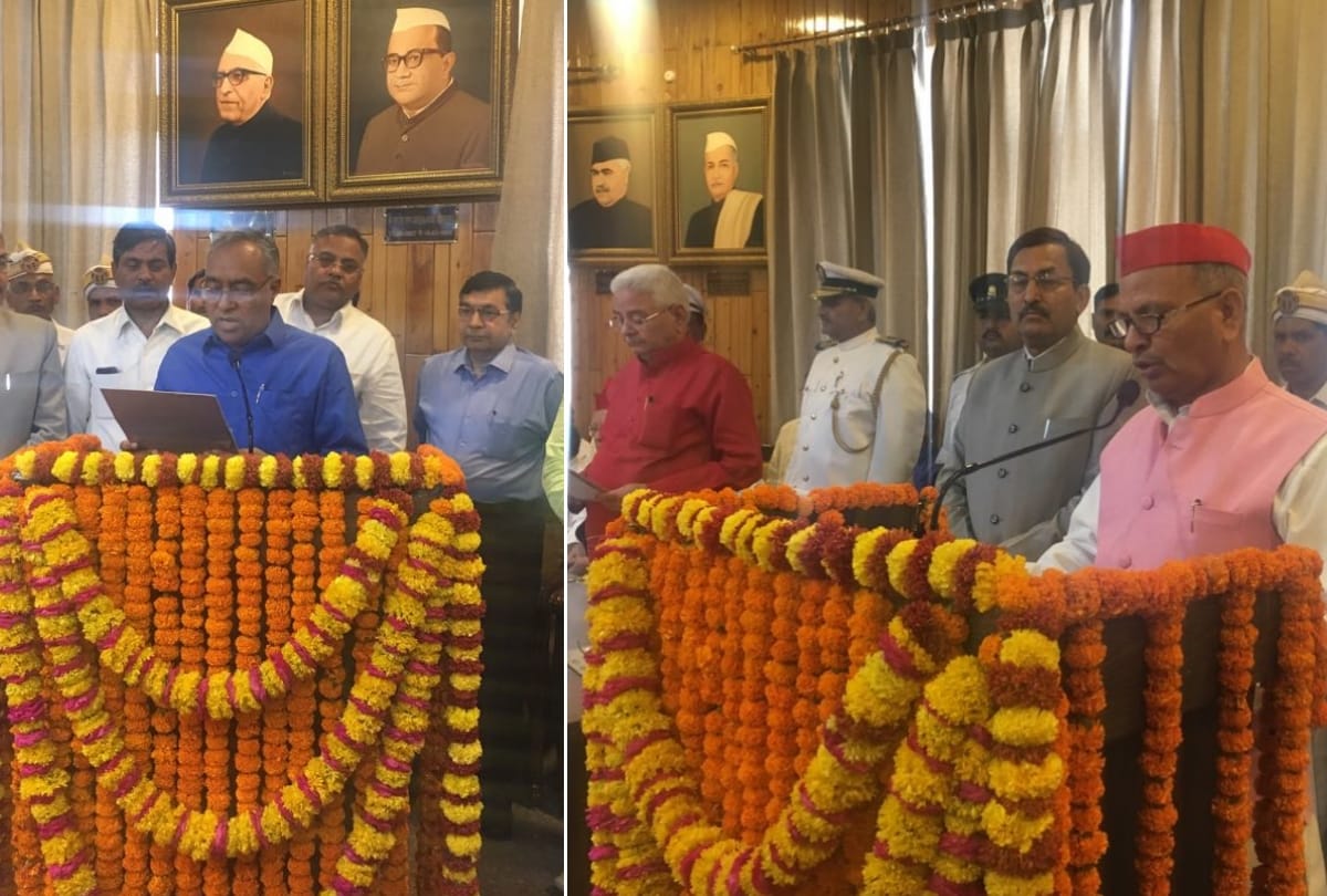 naresh patel and bhimrao ambedkar took oath of vidhan parishad