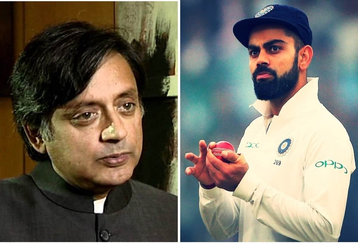 virat kohli fans fire on shashi tharoor after tweet against his strategy
