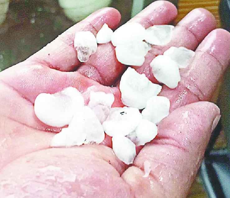People shocked by the changing mood of the weather