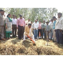 226 pounds started to dig for water harvesting 