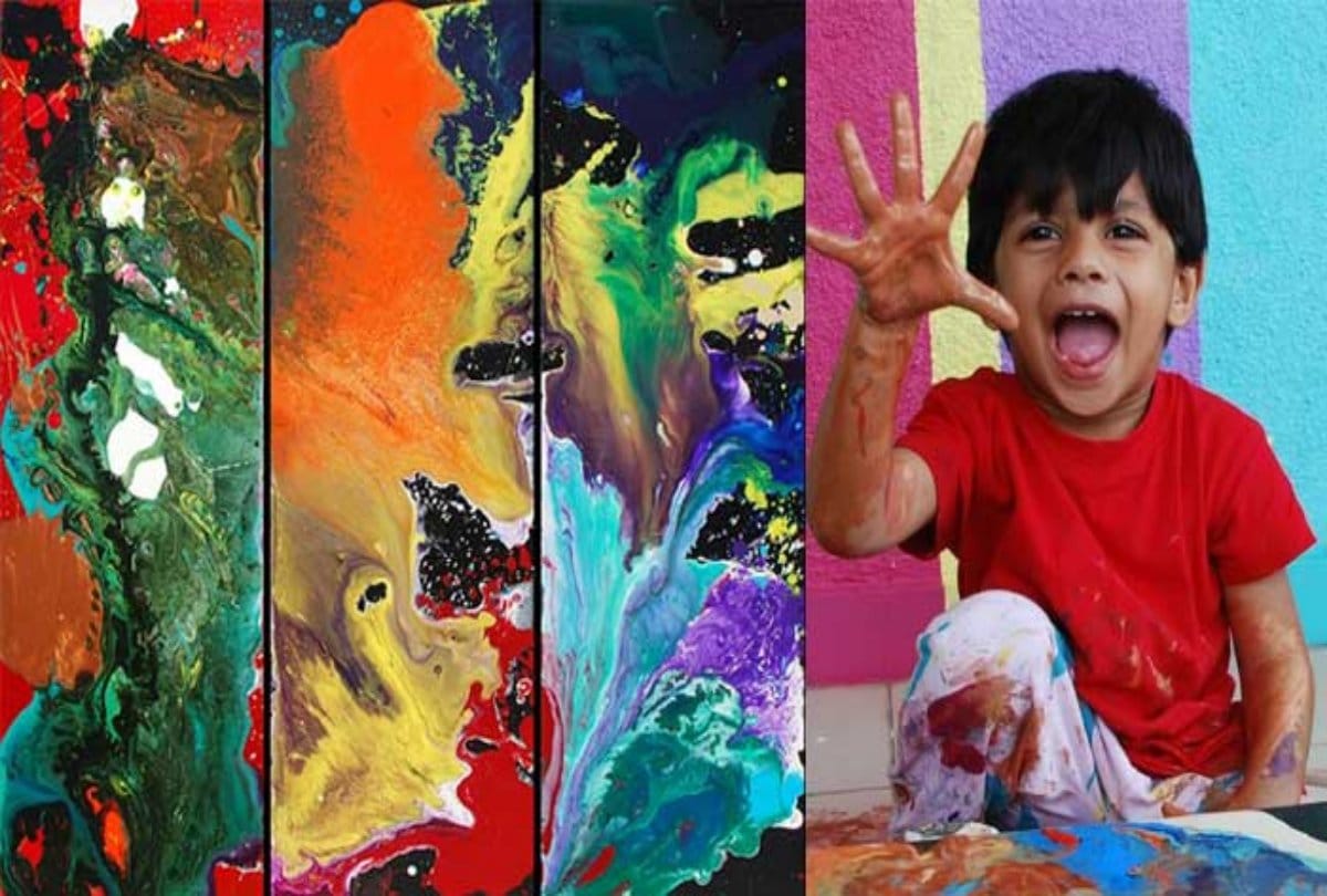 Meet with Four years old child painter advait kolarkar from pune 